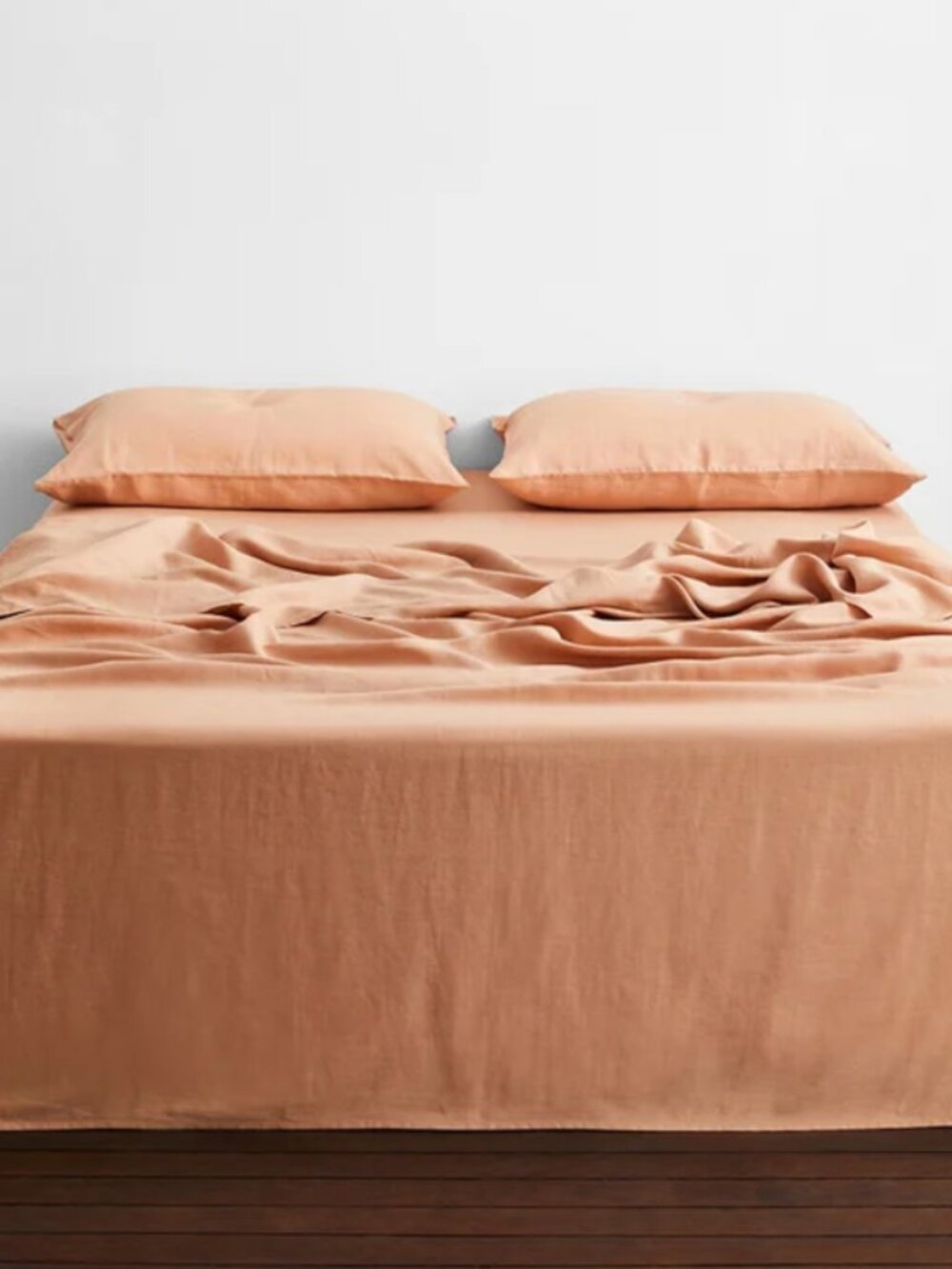 Bed Threads Flax Linen Flat Sheet - Terracotta